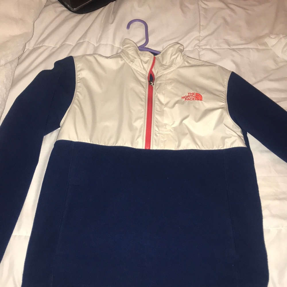 North face quarter zip sweater